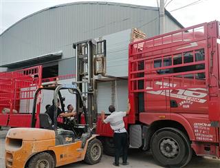 木质免漆防火门整车发货